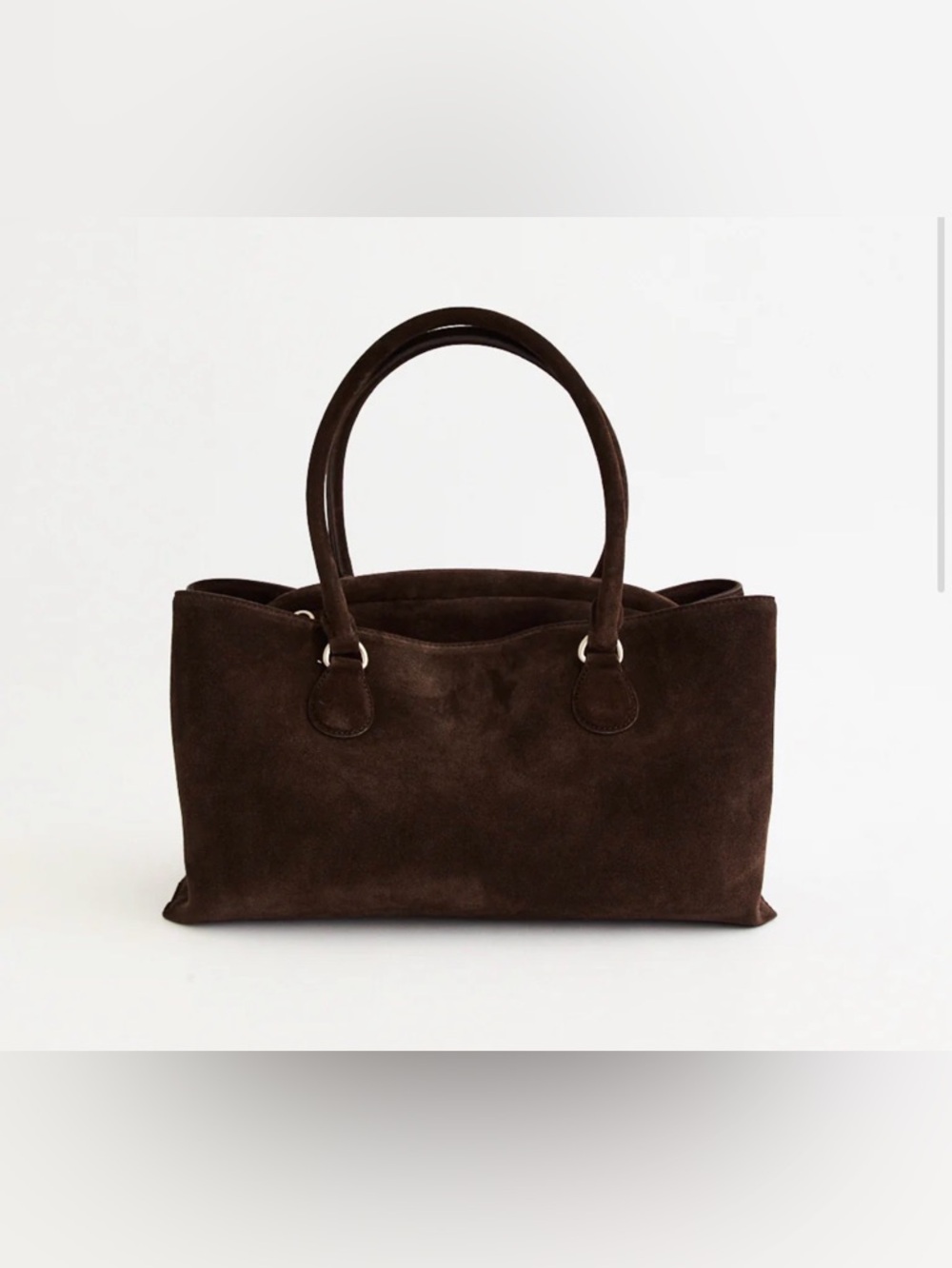 New Osoi Brot key charm brown suede satchel